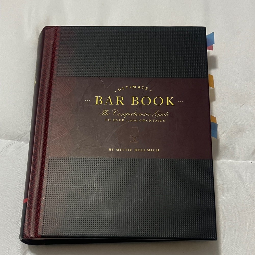 Ultimate Bar Book with Gold Lettering
